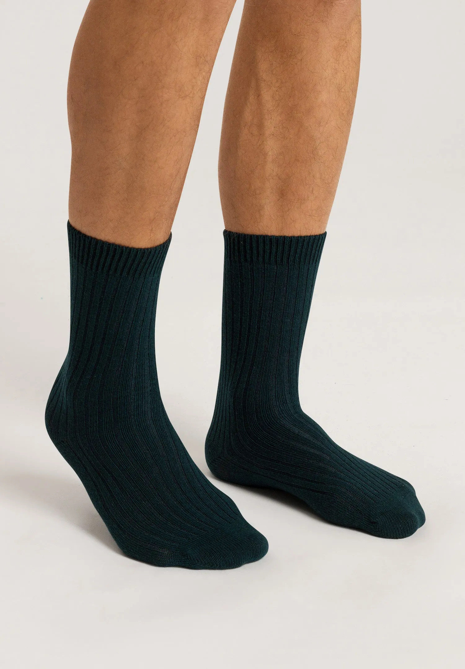 Accessories Wool Blend Socks | Bottle Green 78551-2553