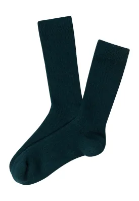 Accessories Wool Blend Socks | Bottle Green 78551-2553