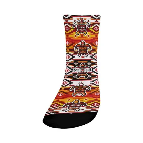 Adobe Fire Turtle Crew Socks