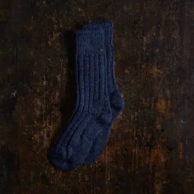 Adults Wool Tweed Socks - Dusk