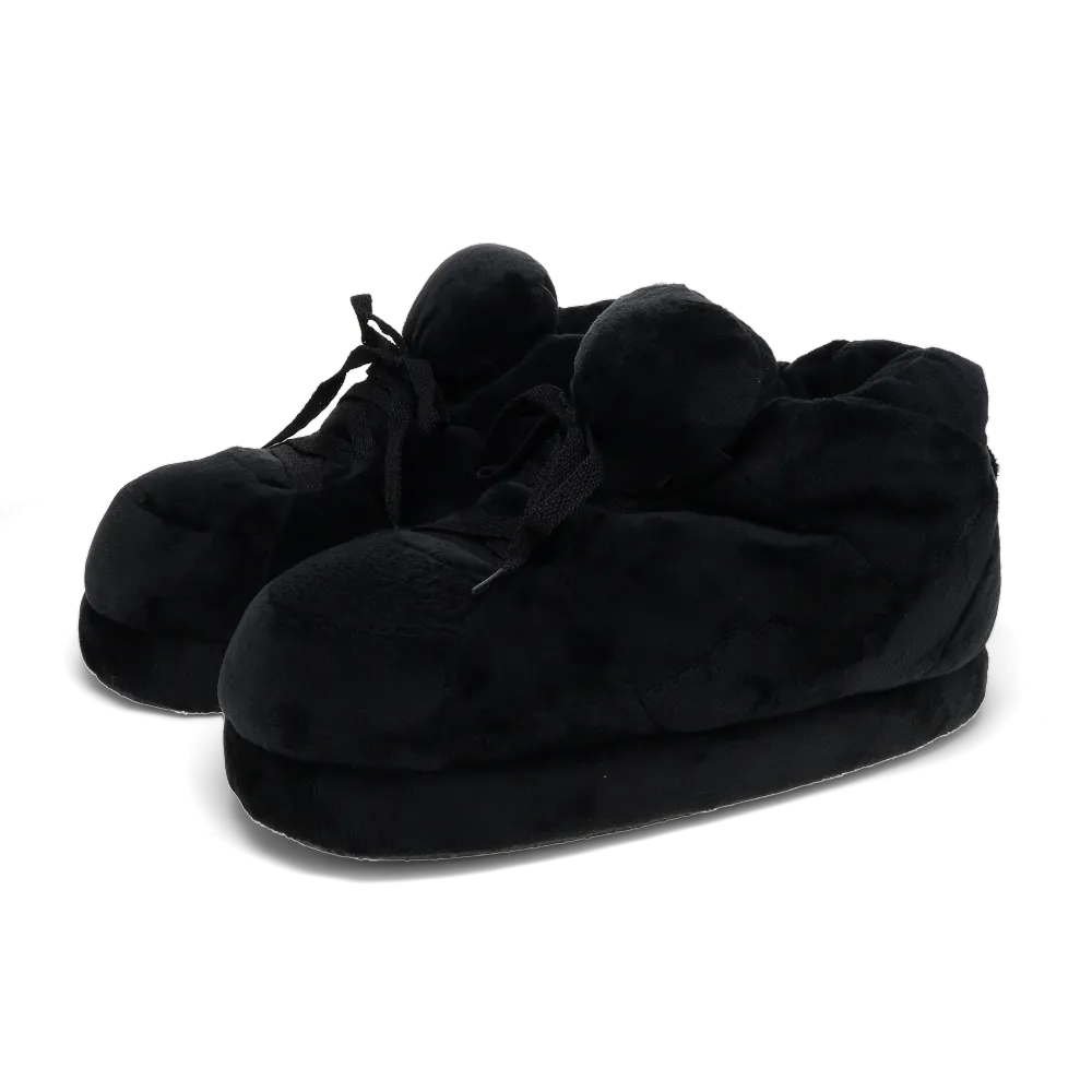 All Black Slippers