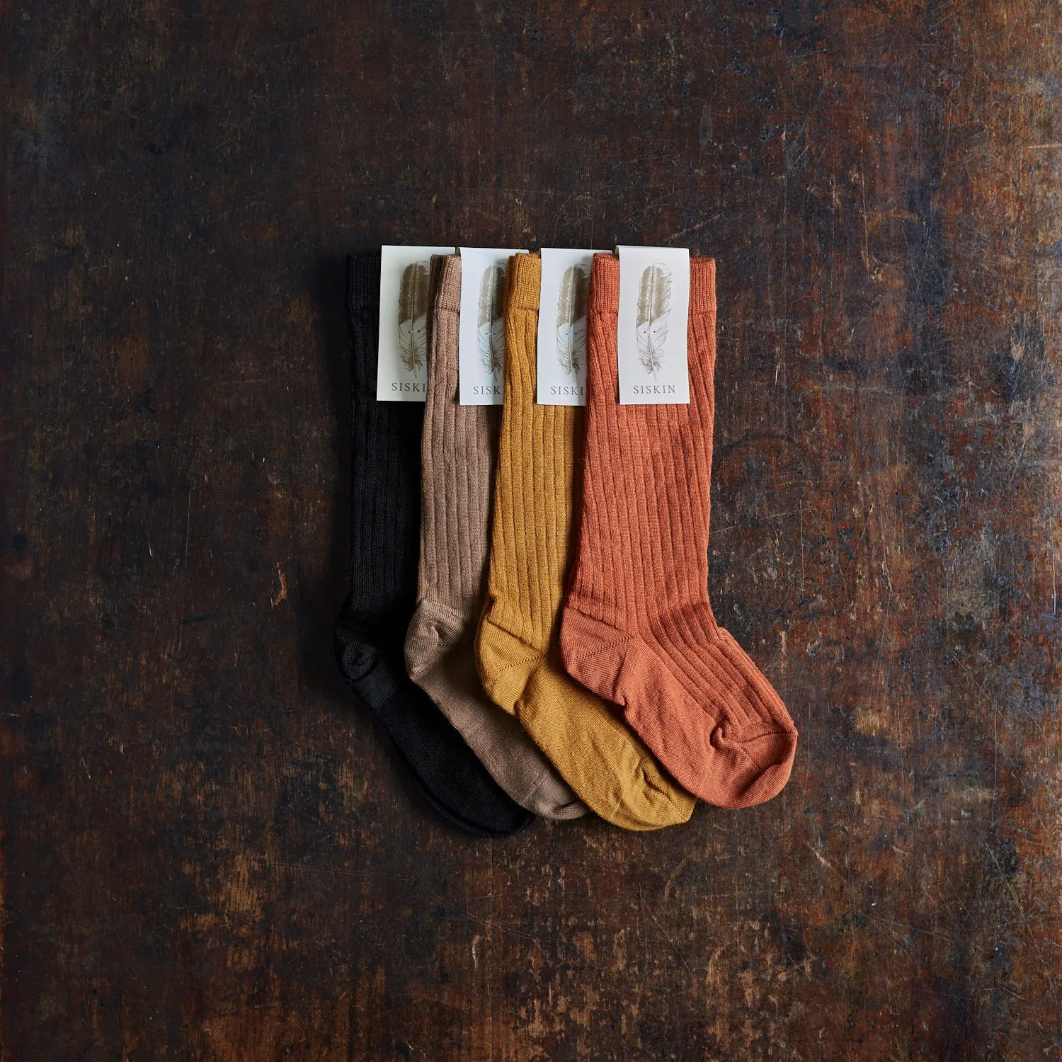 Baby & Kids Weaver Knee High Socks - Wool - Coal