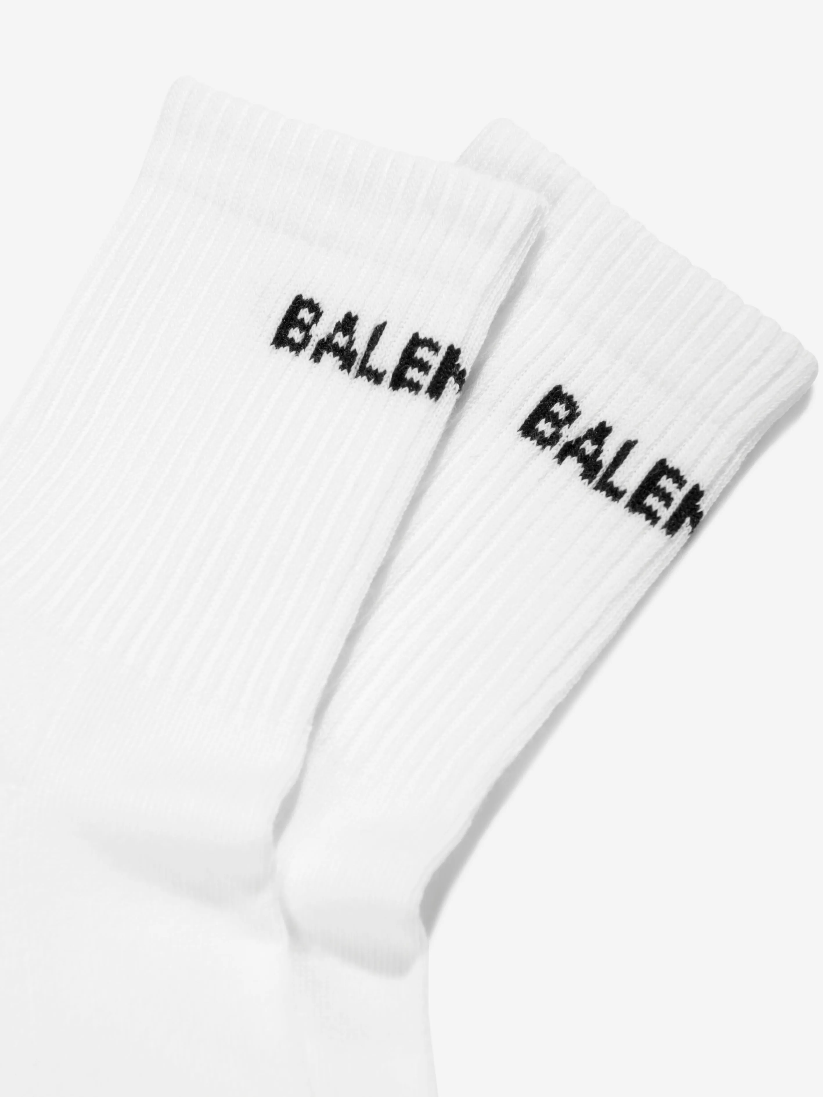 Balenciaga Kids Tennis Socks in White