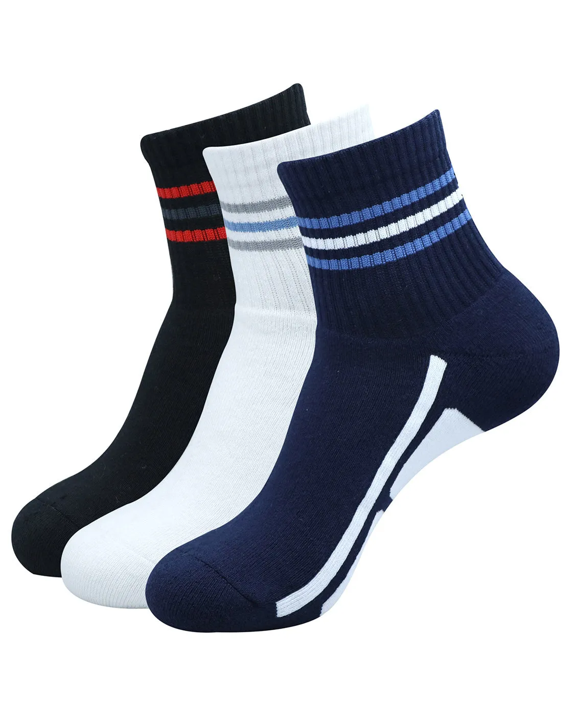 Balenzia High Ankle Socks for Men  (Pack of 3 Pairs/1U)- Sports Socks