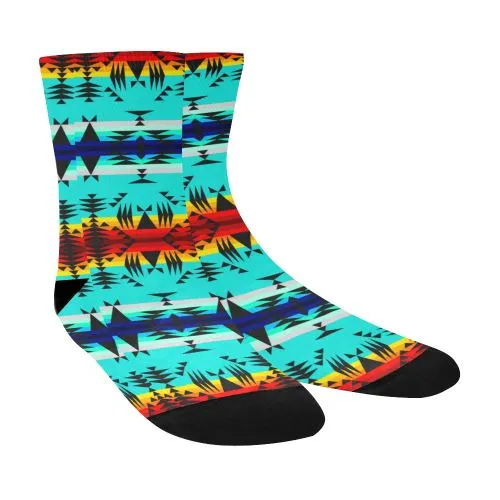 Between the Mountains Crew Socks