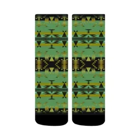 Between the Mountains Sage Crew Socks