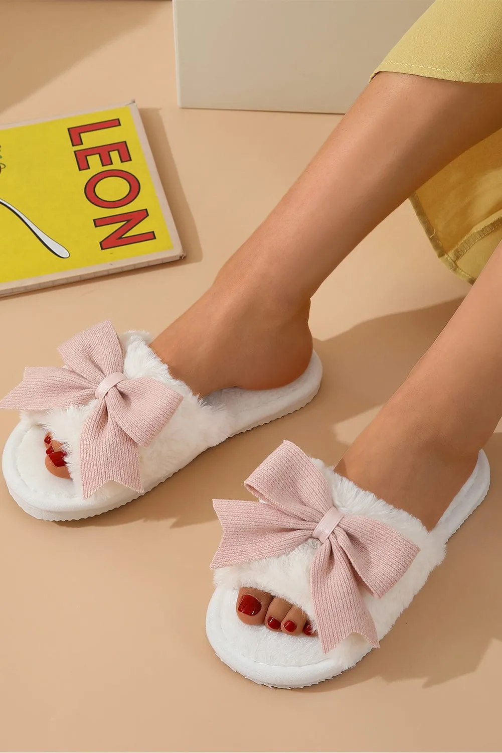 Bowknot Fluffy Slippers | PRE ORDER