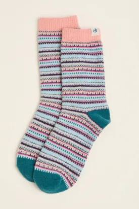 Brakeburn One Size Light Blue Winter Sock