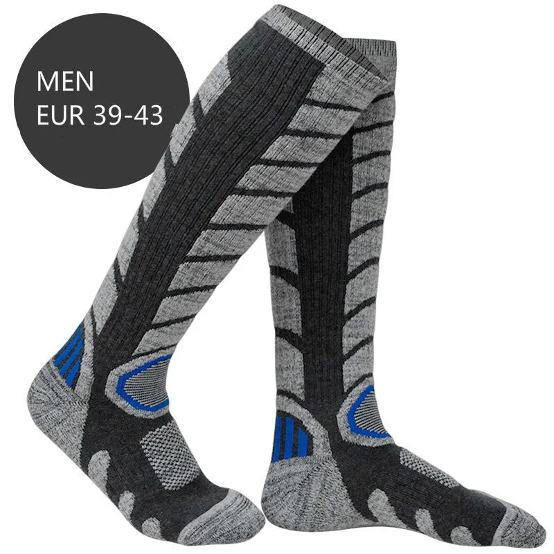 Brothock Unisex Wool Skiing Socks Warm and Quick-Drying