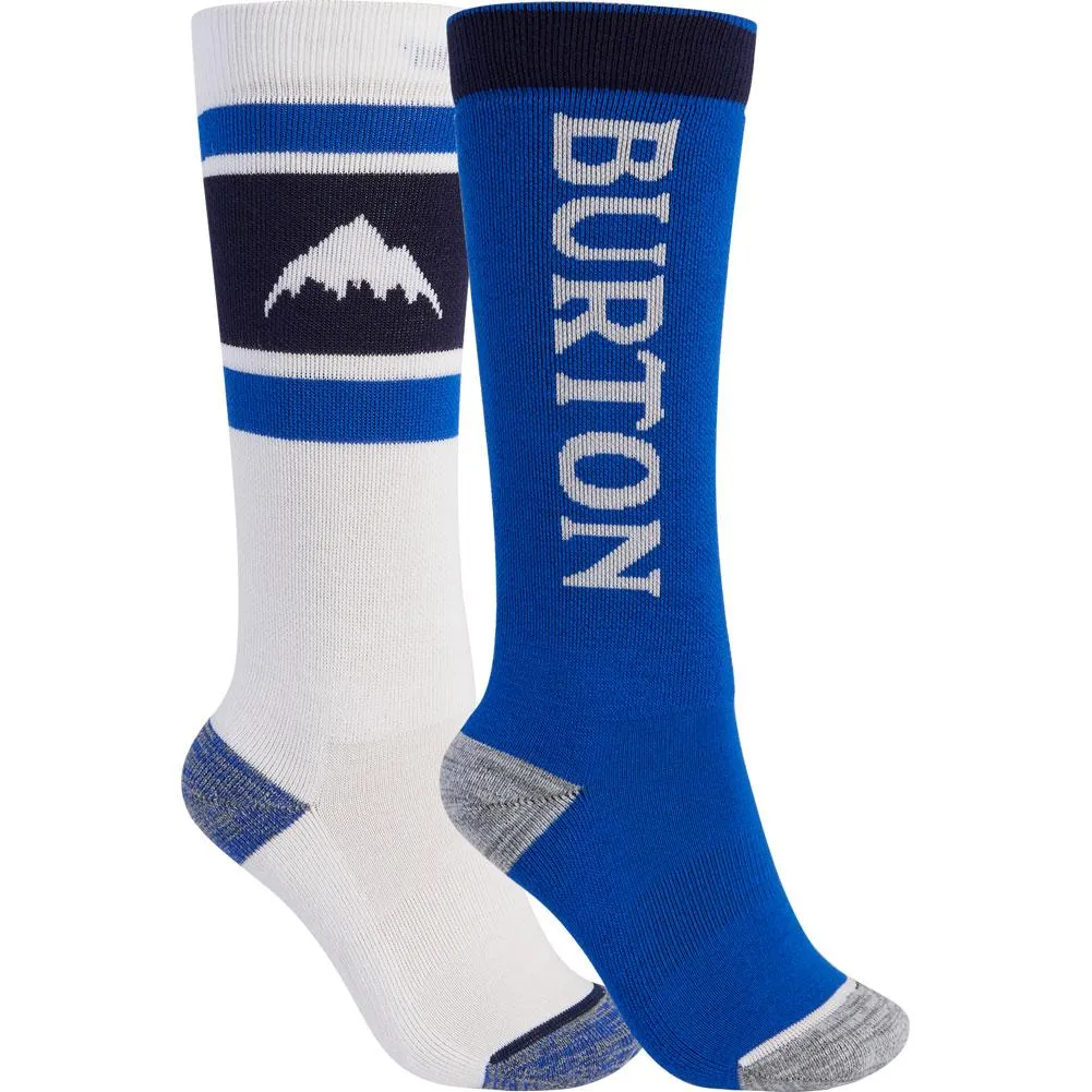 Burton Kids Weekend Midweight Socks Stow White Lapis