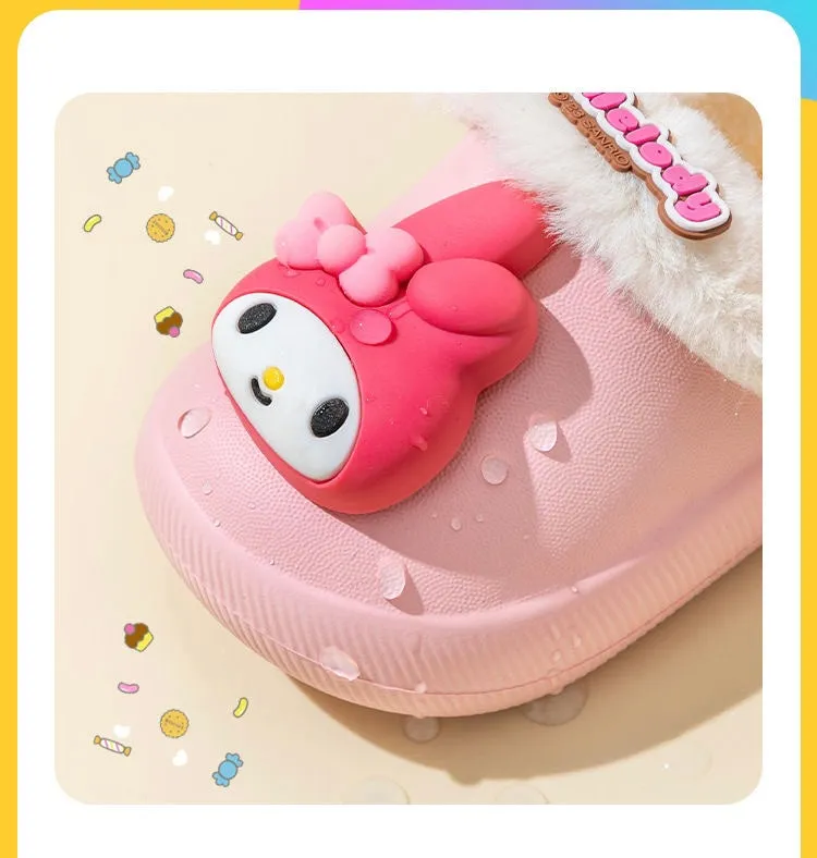 Cartoon Kids' Warm Plush Slippers