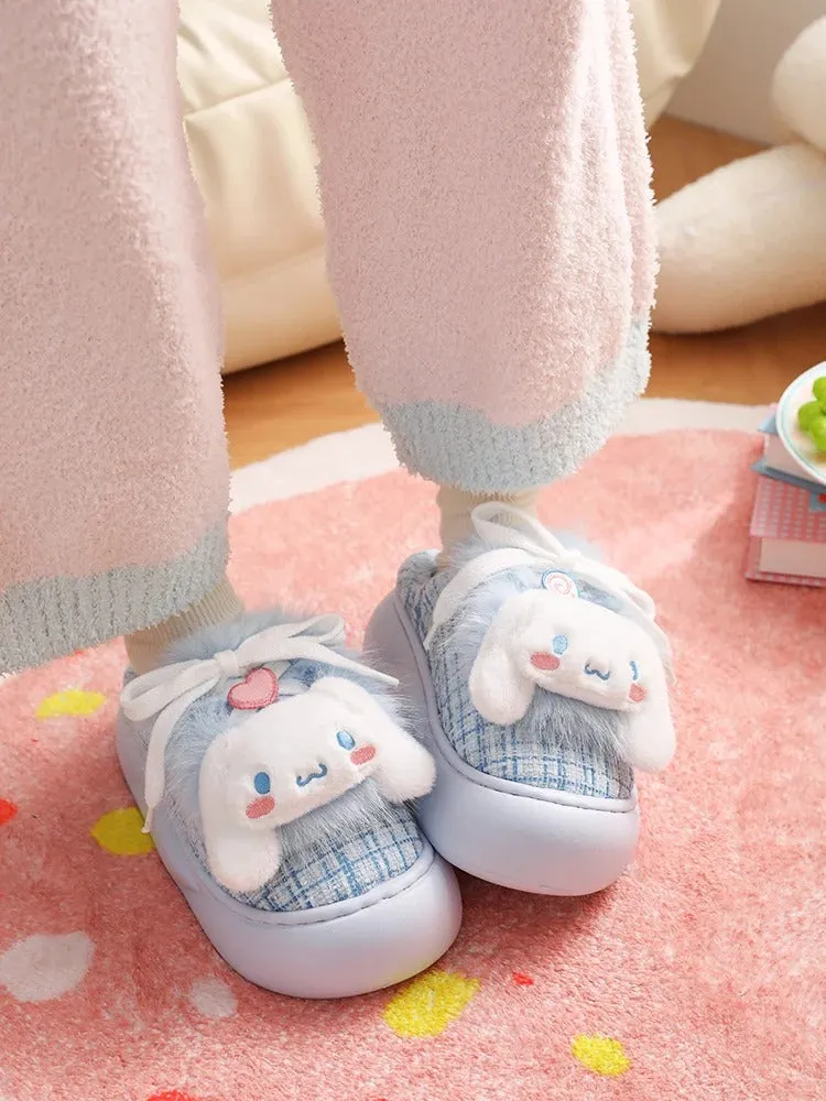 Cartoon Plush Fluffy House Slippers