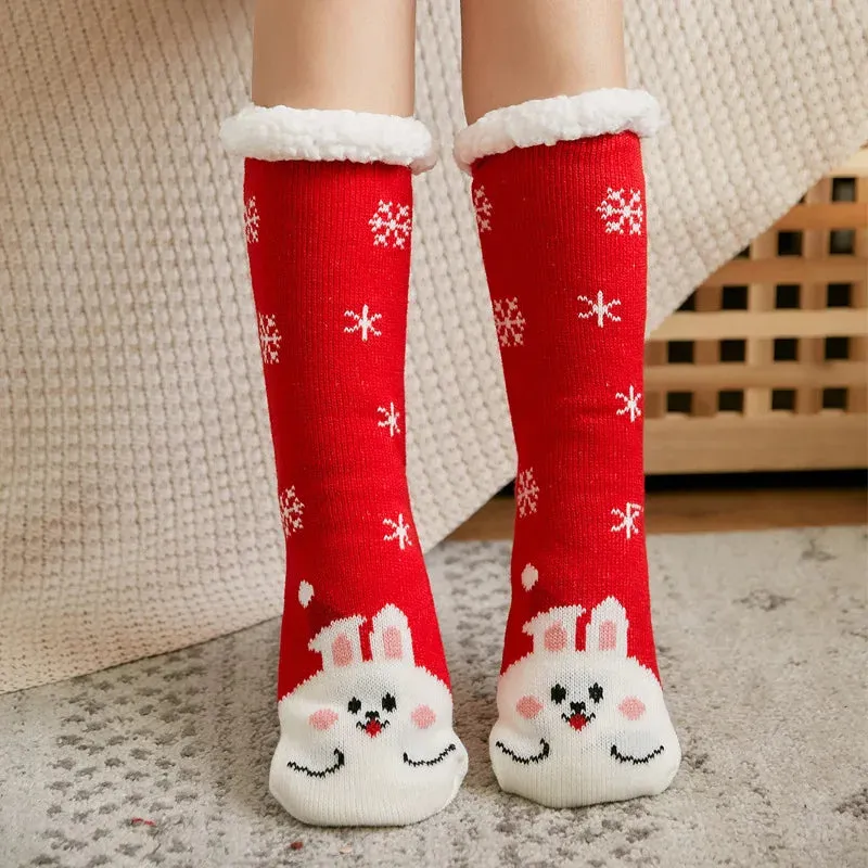 Cartoon Winter Plush Socks