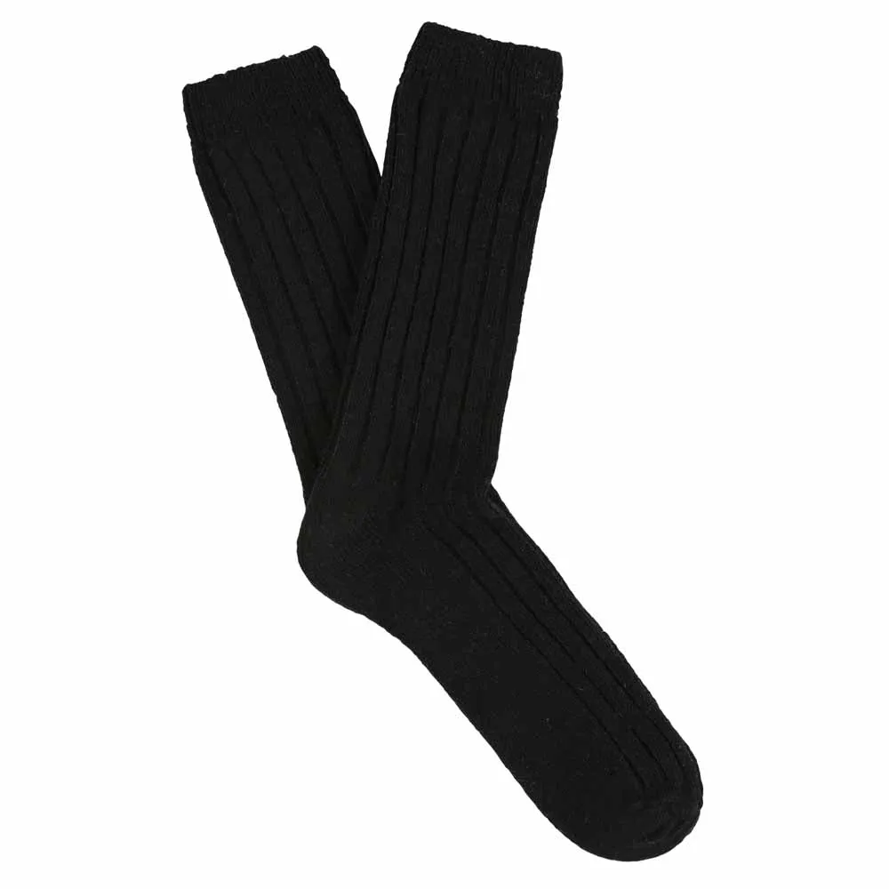 Cashmere Crew Socks - Black