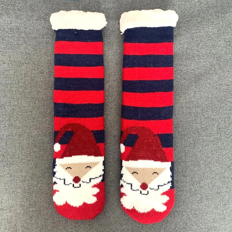 Christmas Fuzzy Fluffy Socks Anti Slip