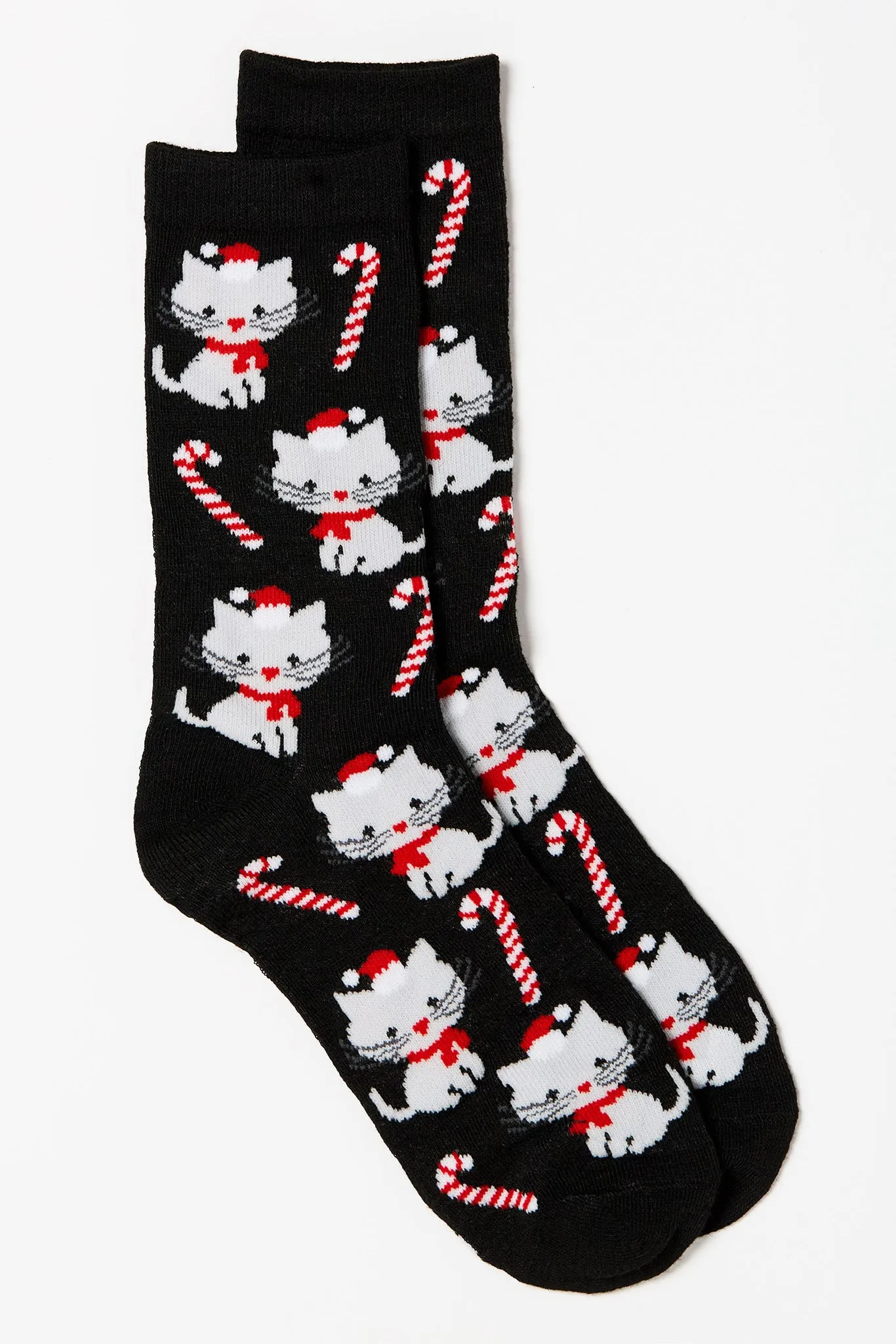 Christmas Kitten Socks