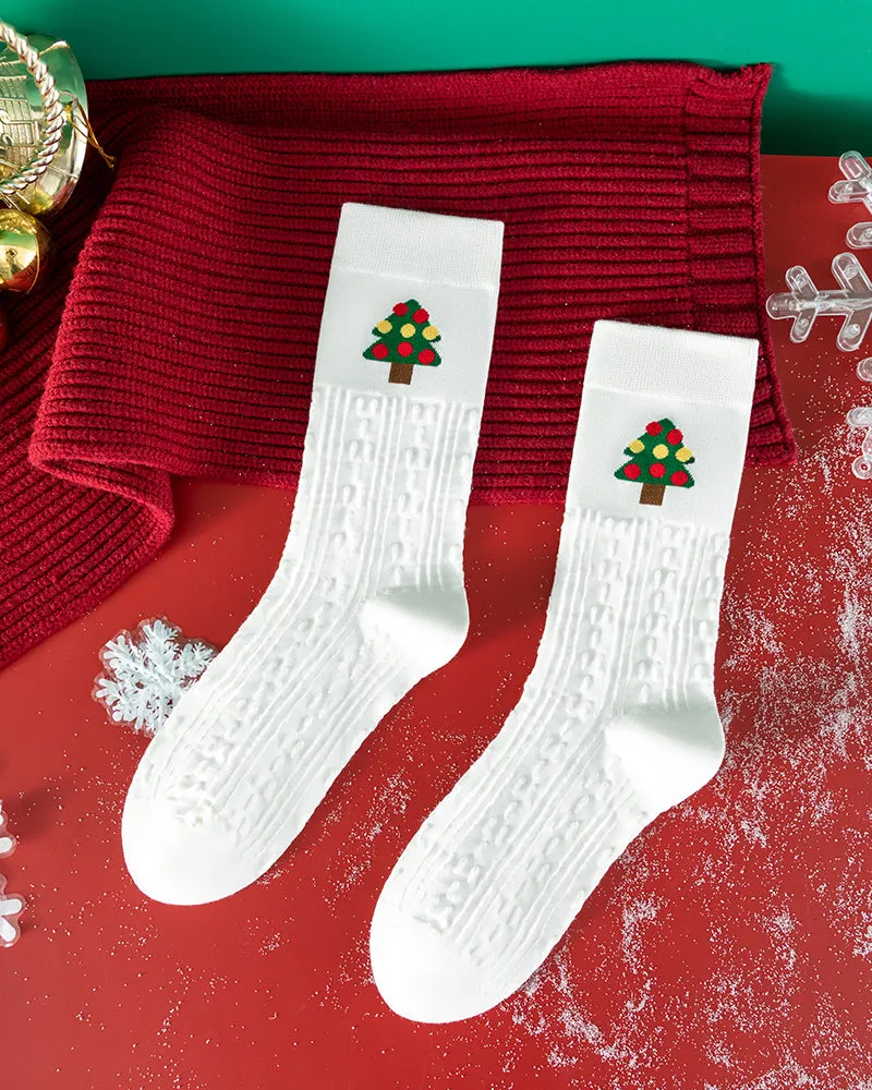 Christmas Print Soft Comfort Socks (4 Pack)