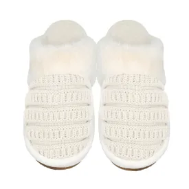 Comfy and Cozy Slippers: Ivory