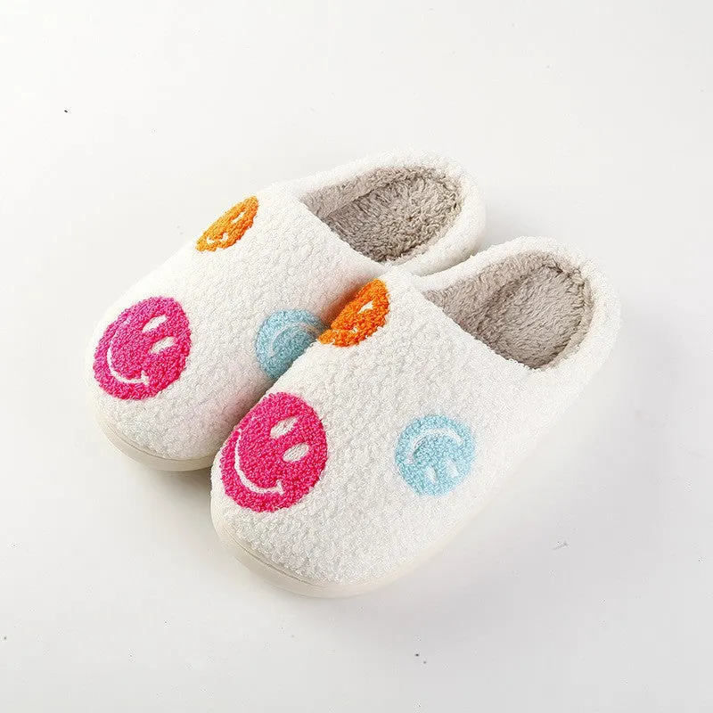 Comfy Cute Happy Face Slippers