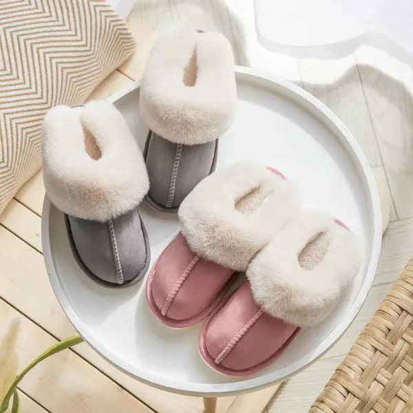 Cozy Faux Shearling Slippers