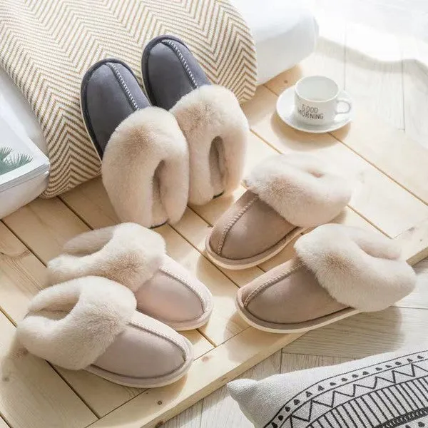 Cozy Faux Shearling Slippers