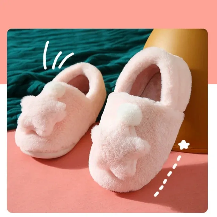 Cozy Plush Cotton Slippers for Women