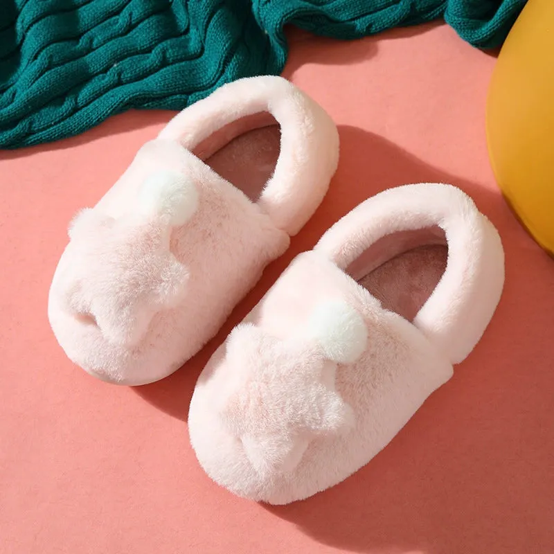 Cozy Plush Cotton Slippers for Women