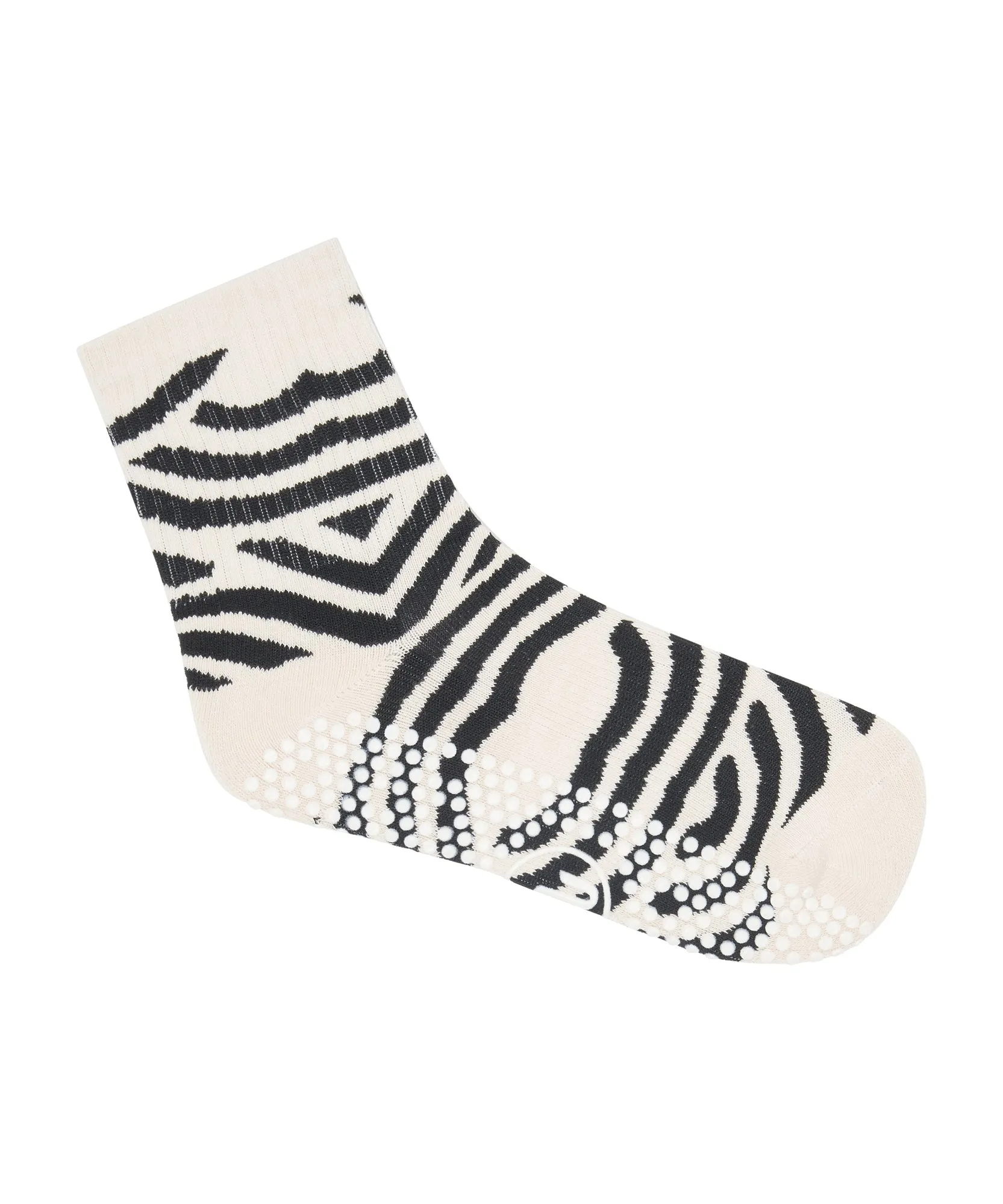 Crew Non Slip Grip Socks - Monochrome Swirl