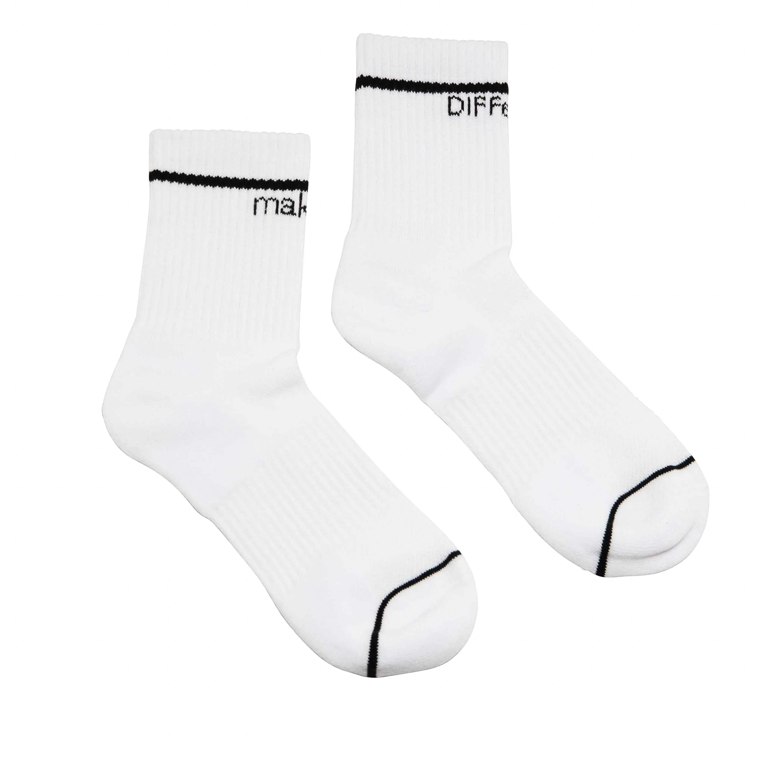 CREW SOCK DUO - LEOPARD   WHITE