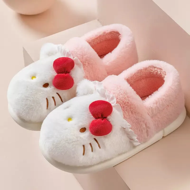 Cute Fuzzy House Slippers