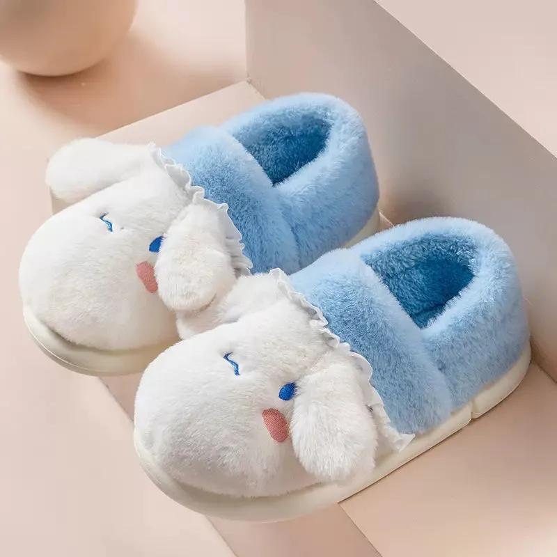 Cute Fuzzy House Slippers