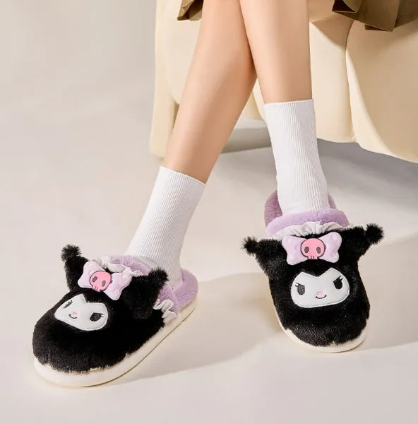 Cute Fuzzy House Slippers