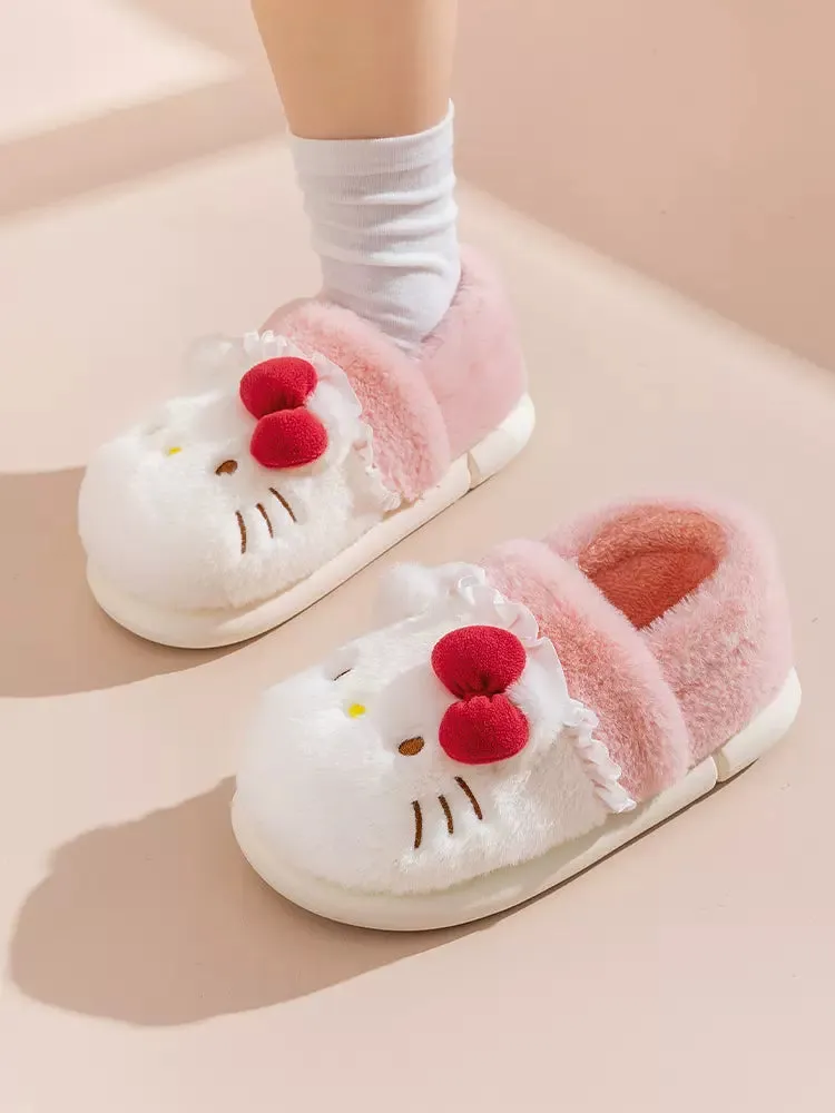 Cute Fuzzy House Slippers