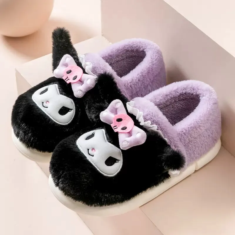 Cute Fuzzy House Slippers