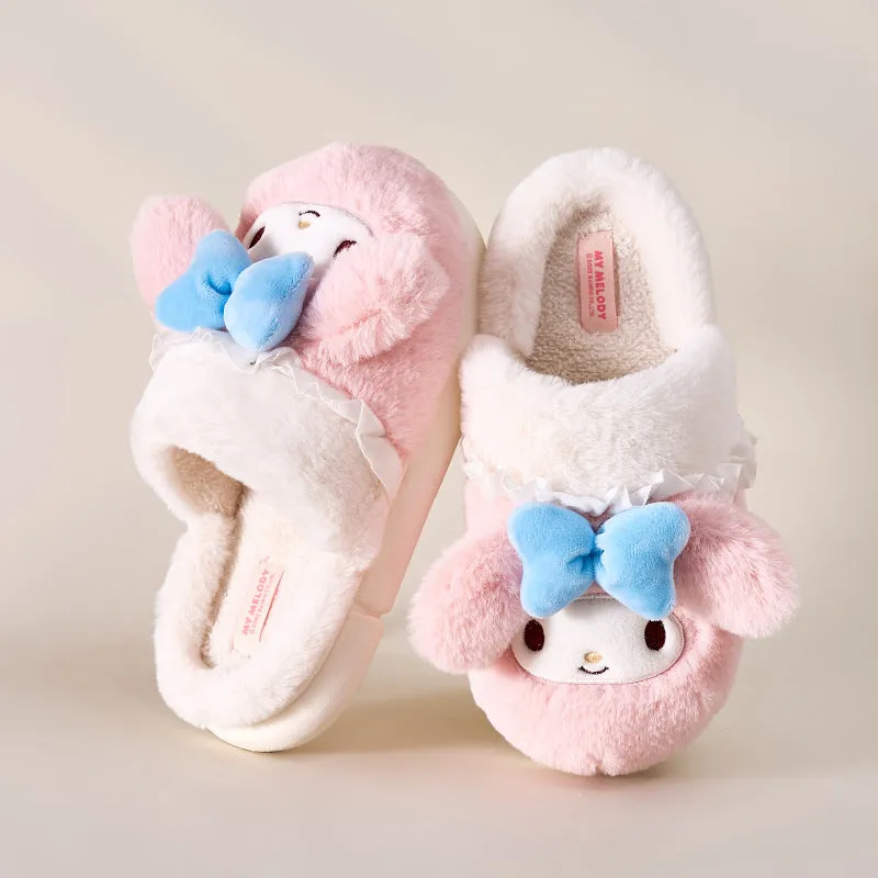 Cute Fuzzy House Slippers