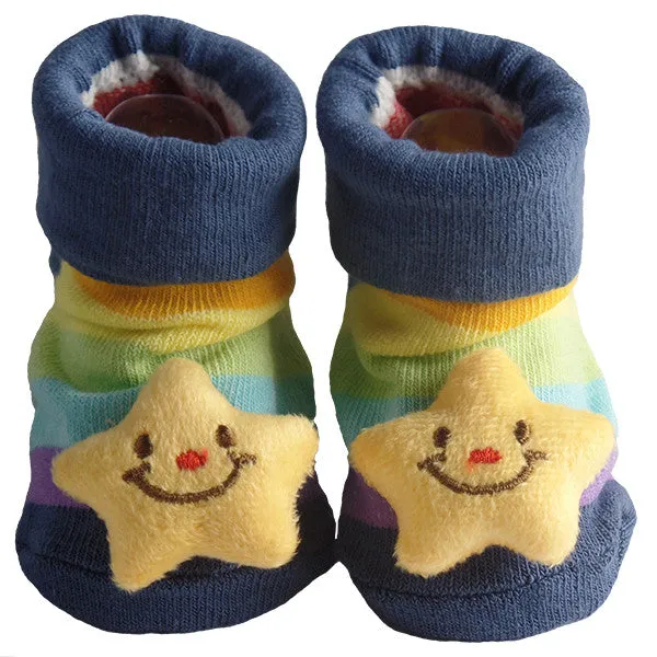 Cute Infant Baby Cotton Socks Shoes, 0 to 6 Months