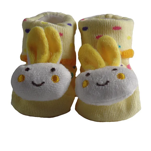 Cute Infant Baby Cotton Socks Shoes, 0 to 6 Months