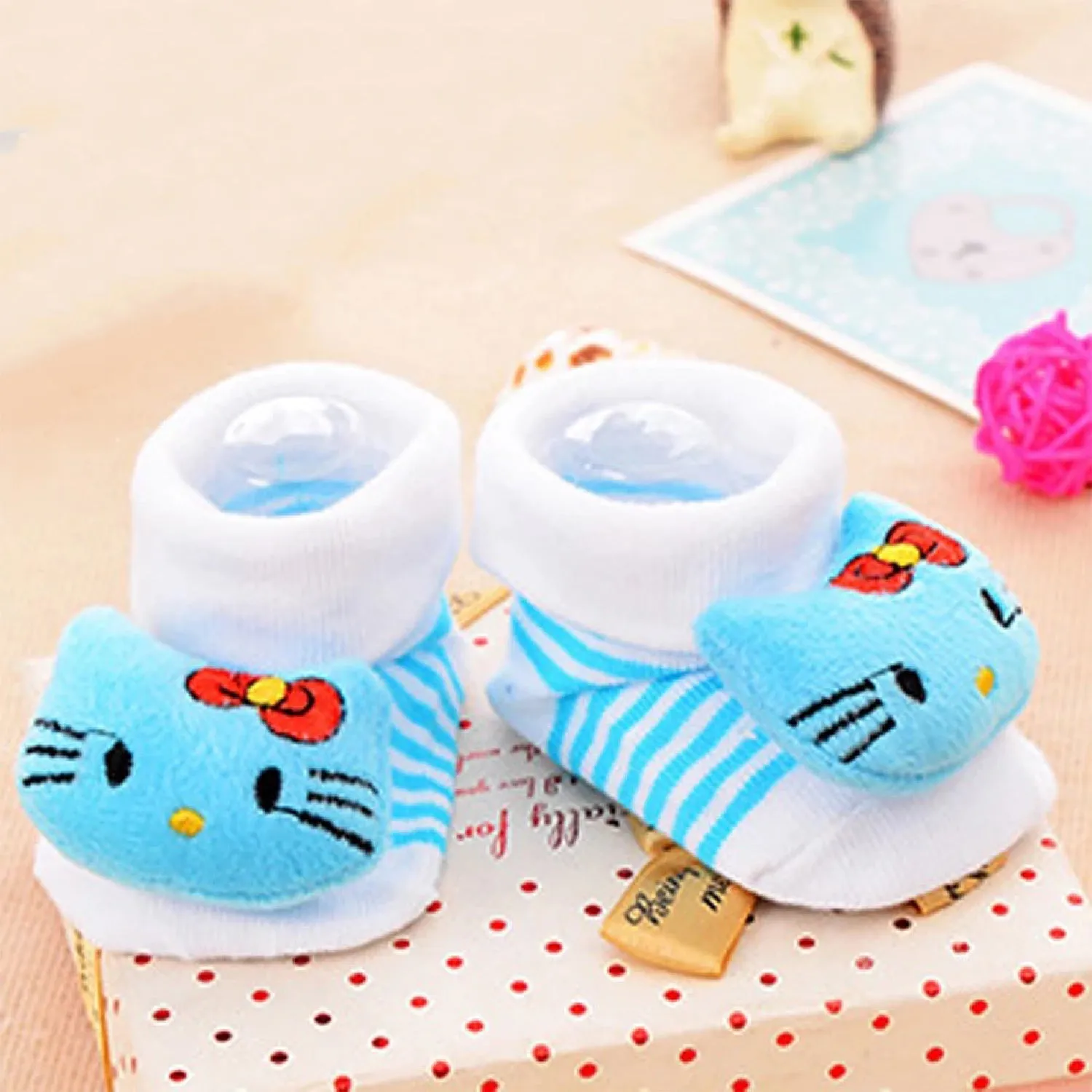 Cute Infant Baby Cotton Socks Shoes, 0 to 6 Months