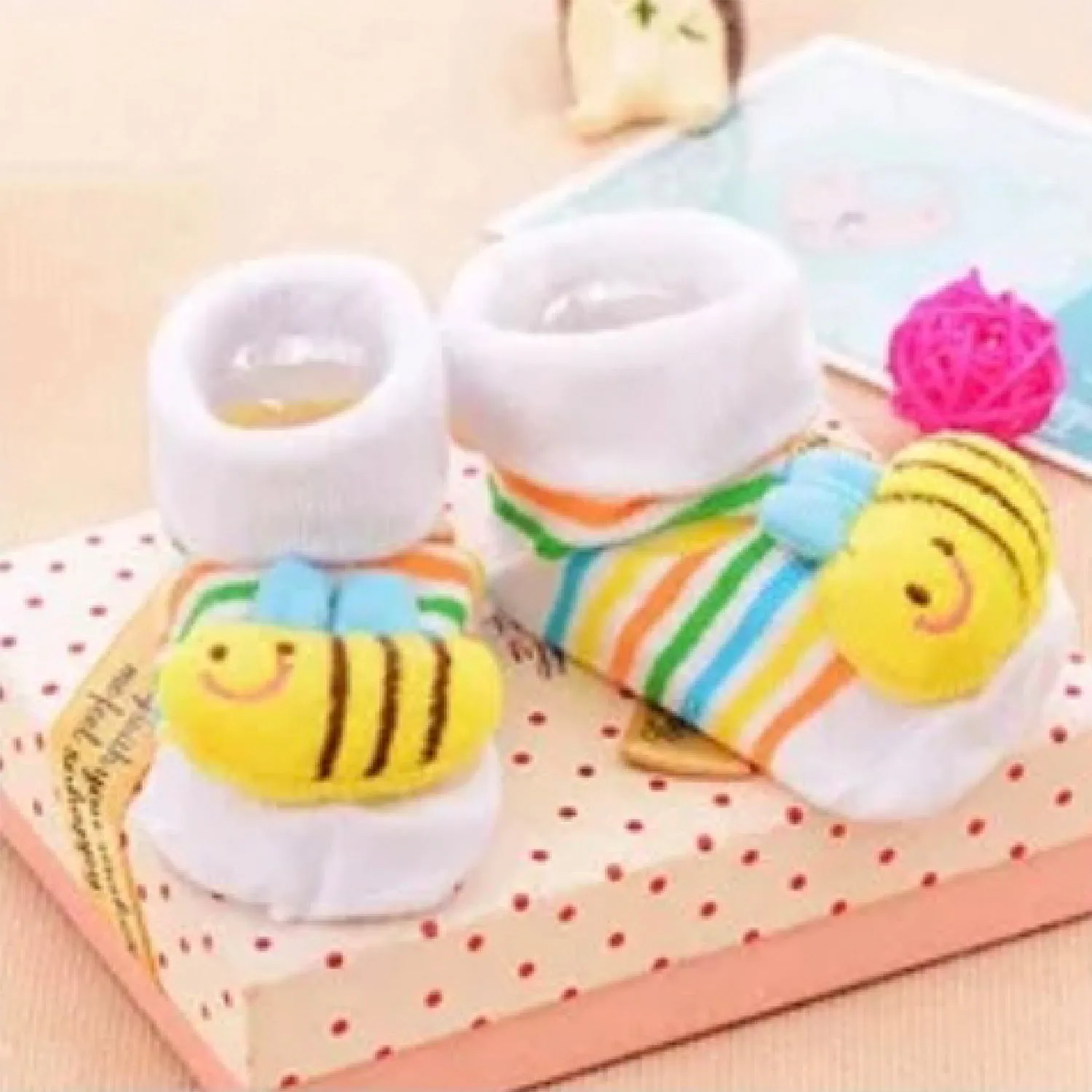 Cute Infant Baby Cotton Socks Shoes, 0 to 6 Months