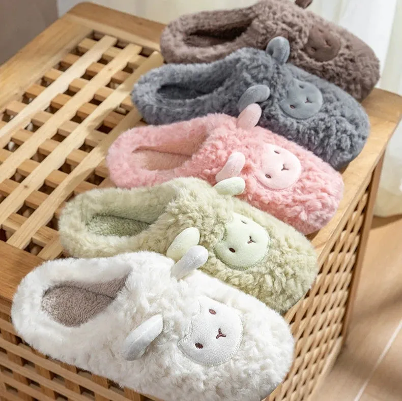 Cute Plush Cotton Slippers for Couples