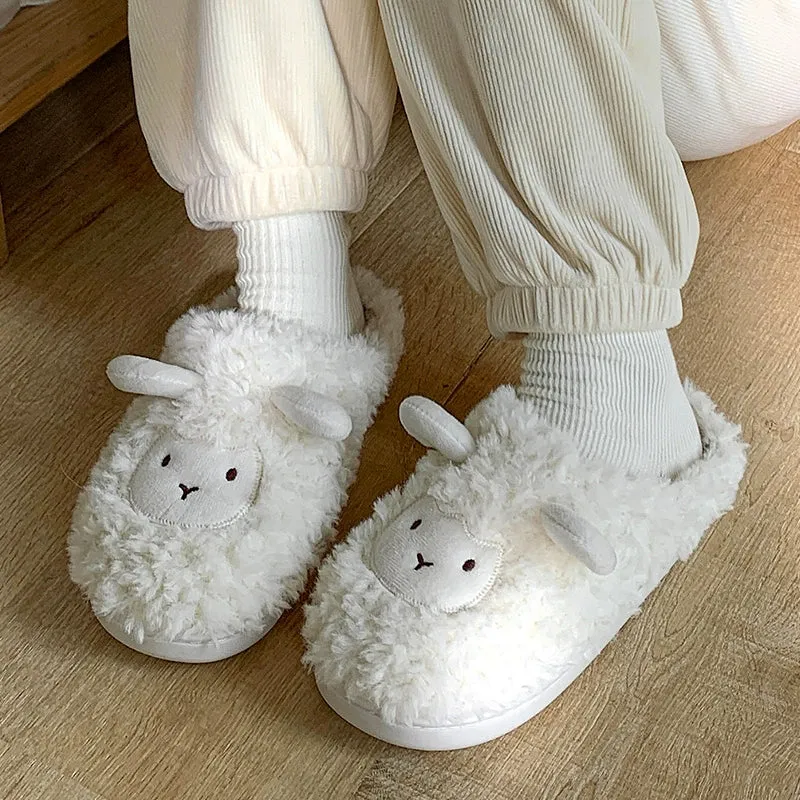 Cute Plush Cotton Slippers for Couples