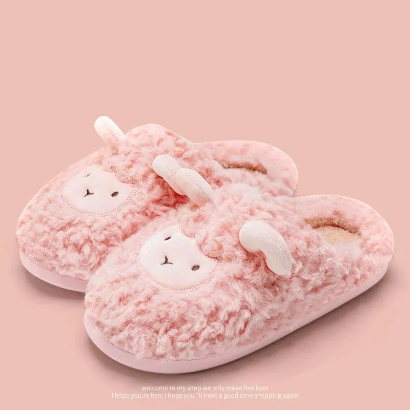 Cute Plush Cotton Slippers for Couples