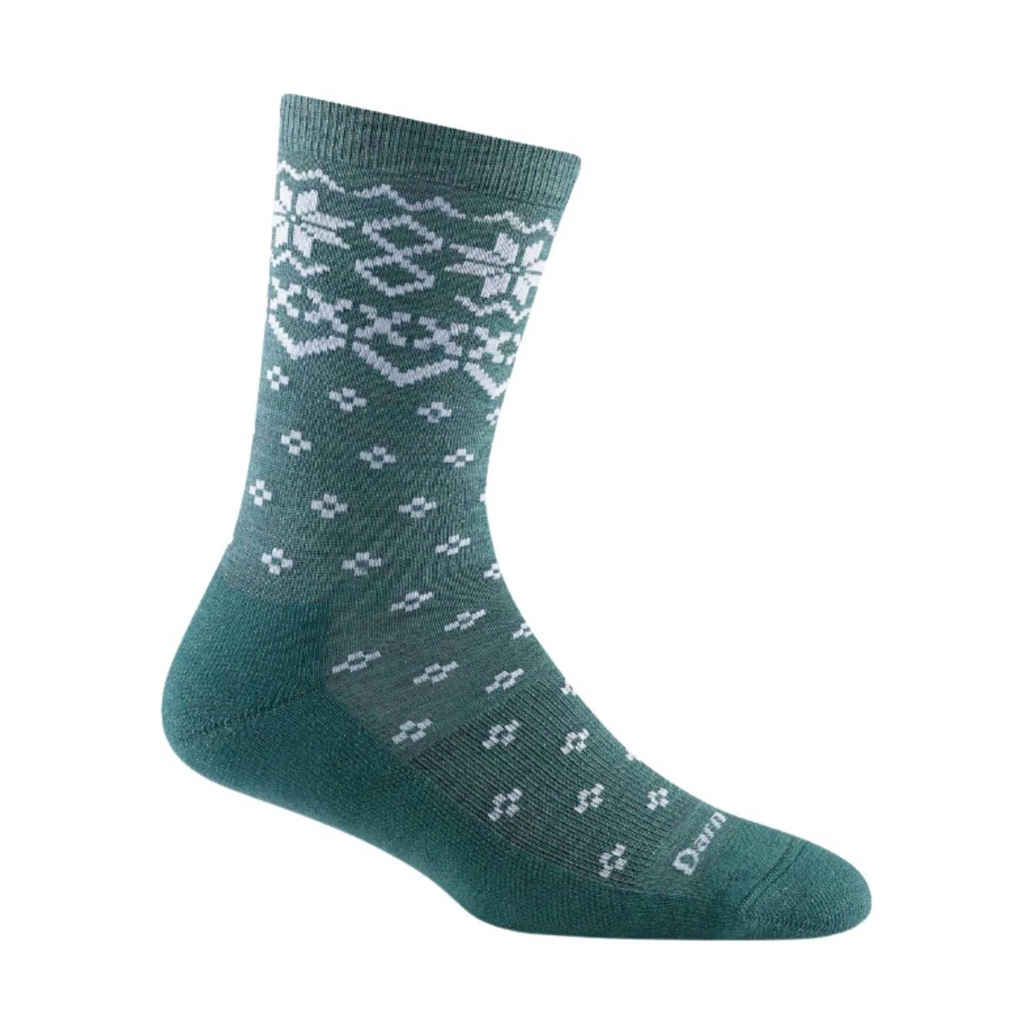 Darn Tough Vermont Women's Shetland Crew Lightweight Lifestyle Sock - Teal