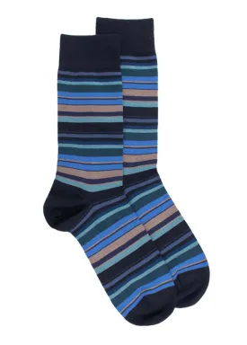 Doré Doré Doré Doré Striped Cotton Socks 1 Pair