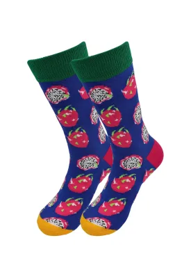 Favorite Food Fruits Socks - Pitaya & Dragon Fruit