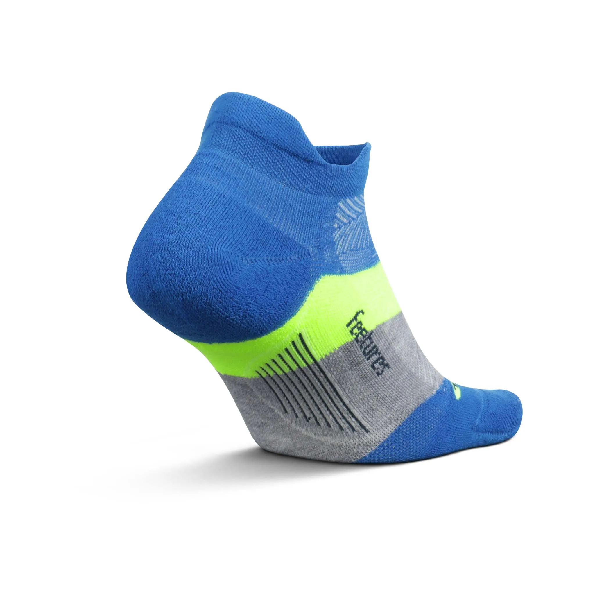 Feetures | Unisex Elite Max Cushion No Show Tab - Boulder Blue