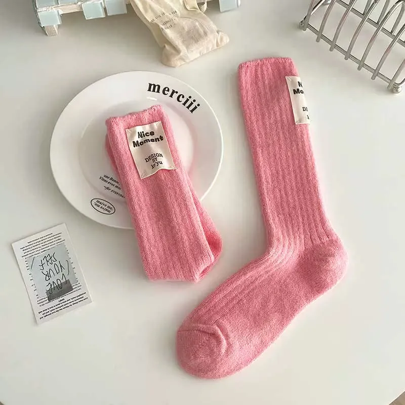 Fleece-Lined Winter Socks for Kids