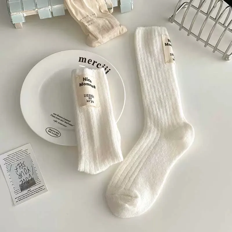 Fleece-Lined Winter Socks for Kids