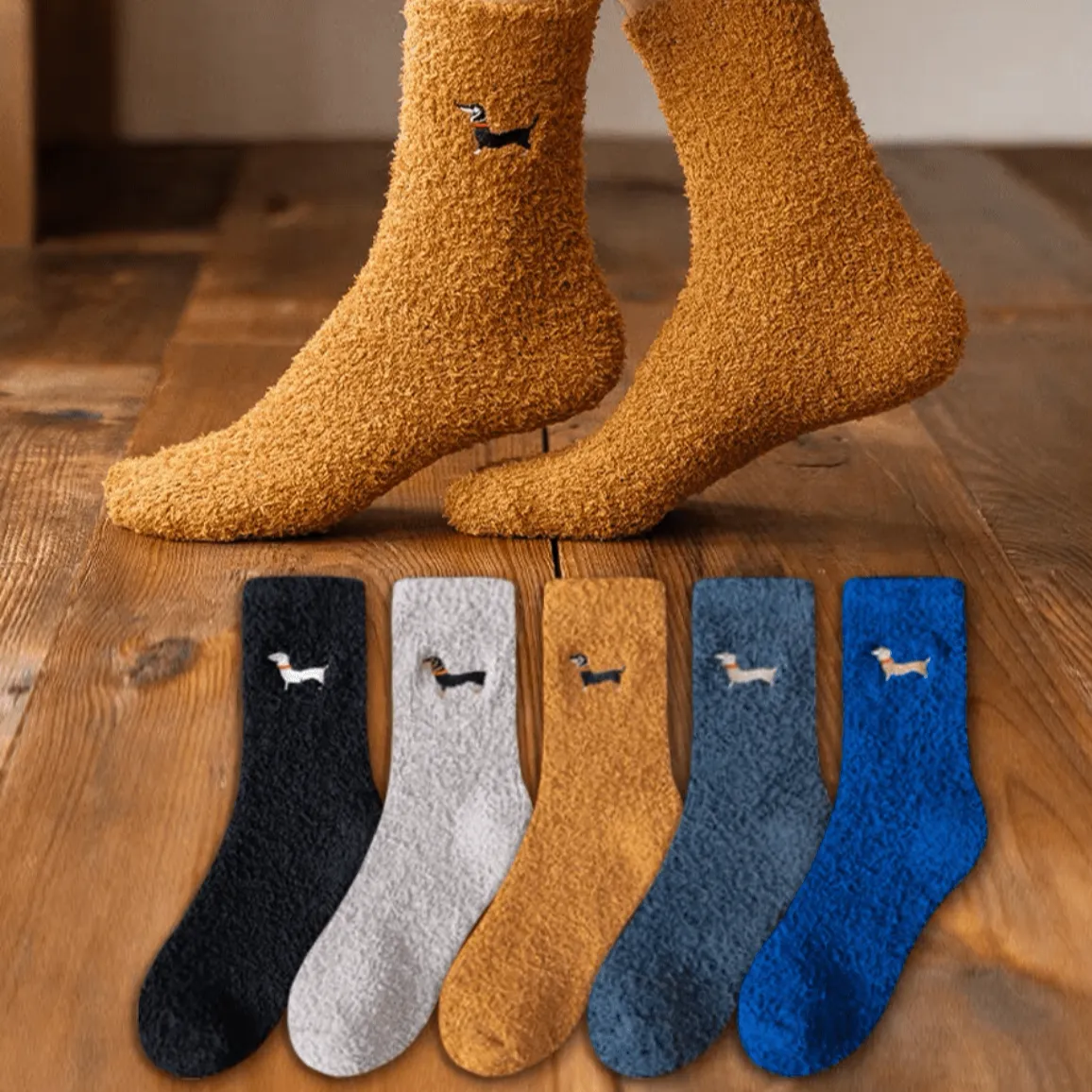 Fluffy Dachshund Socks