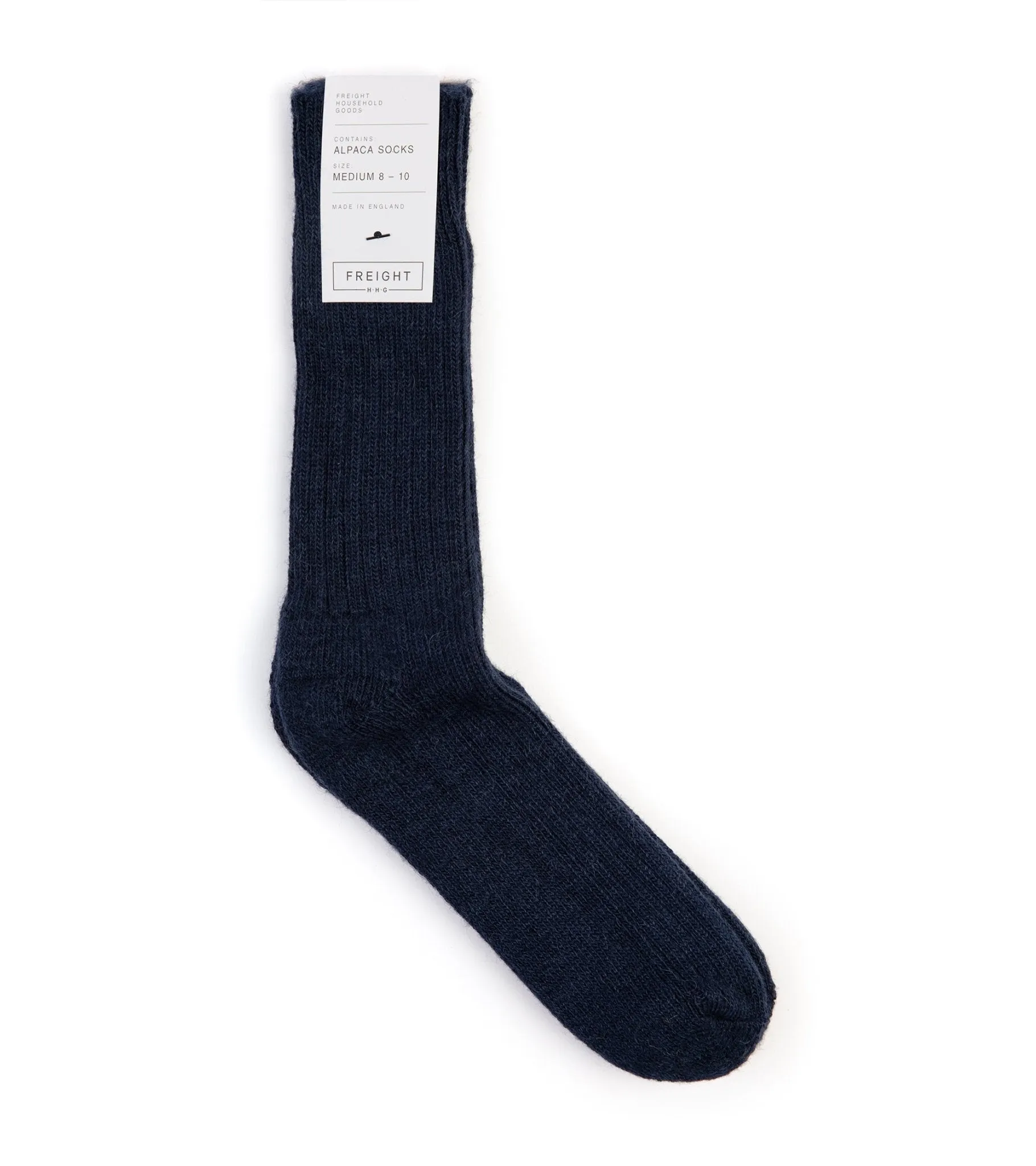 Freight Alpaca Cushion Sole Socks: Navy